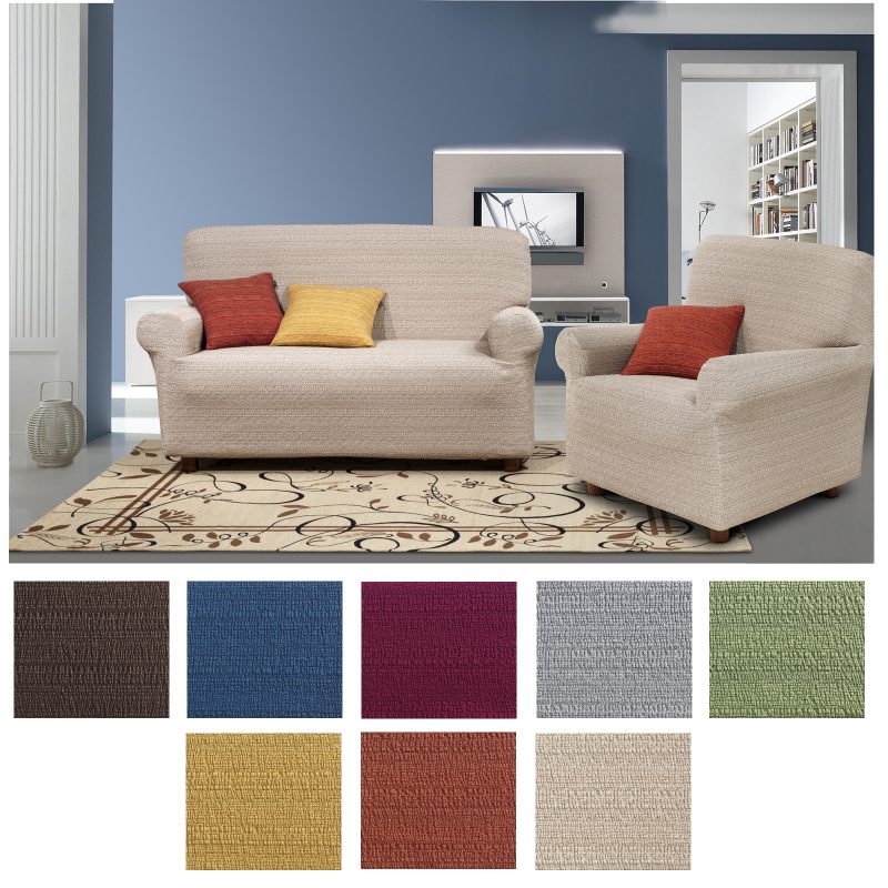 Copridivano Biestensibile Trendy Con Fascia Fermaseduta