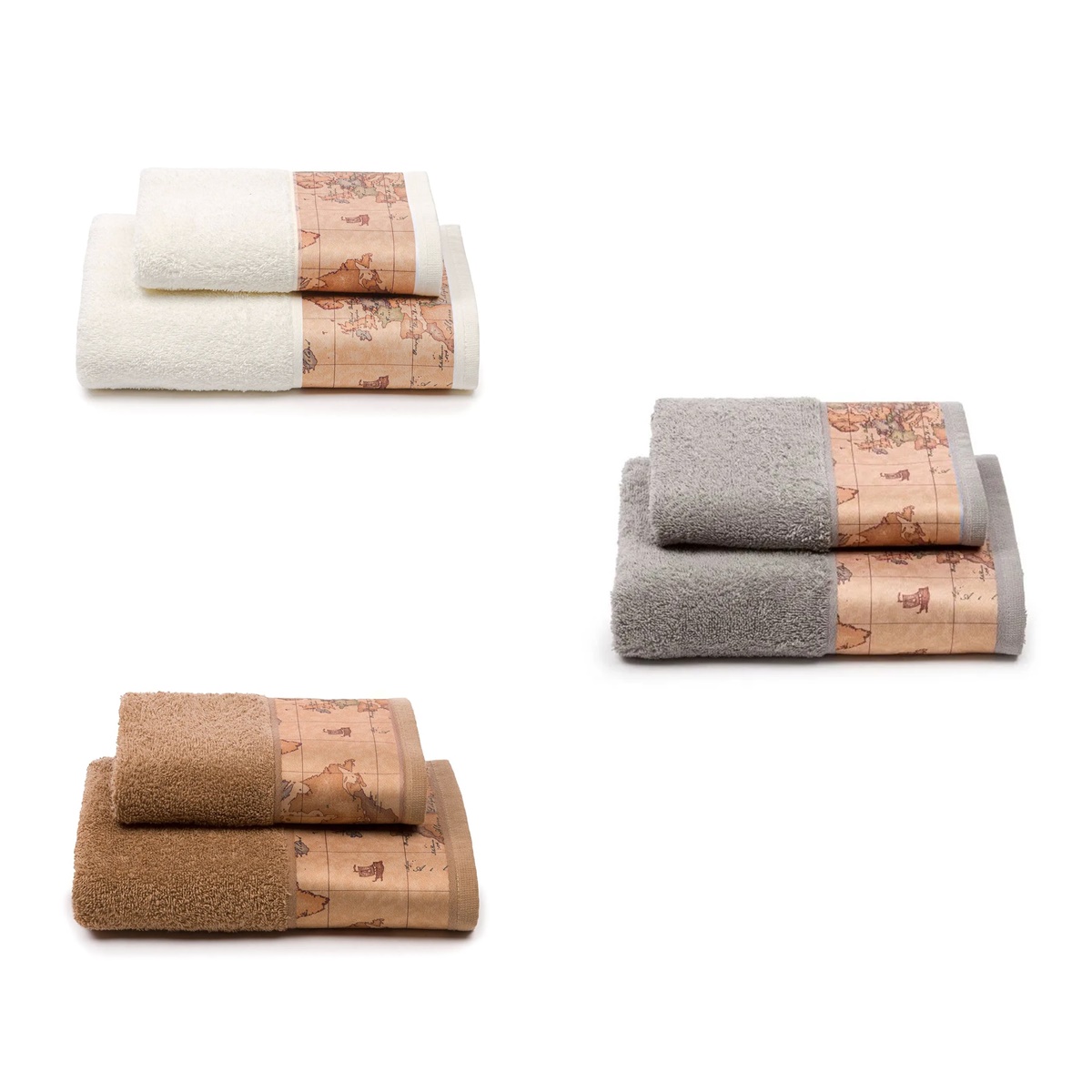 Set asciugamani viso + ospite Geo Classic PRIMA CLASSE