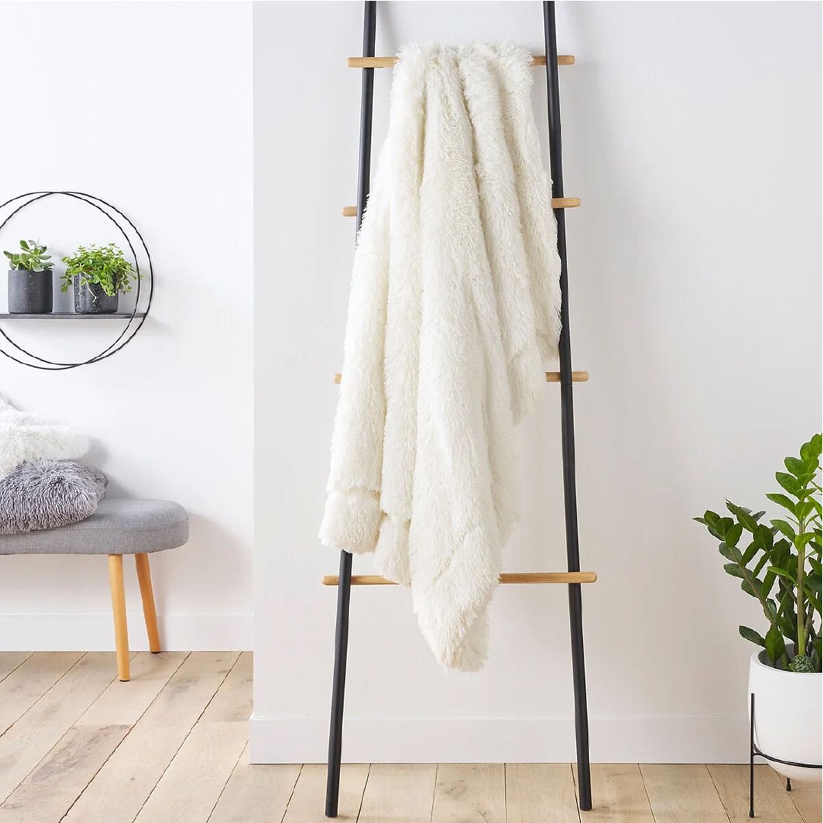 Luxury plaid in ecopelliccia Angy
