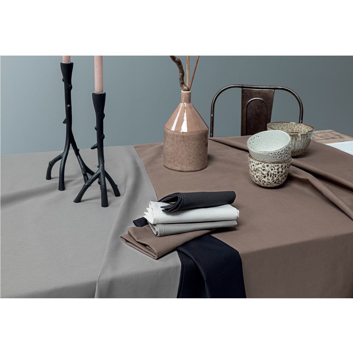 Tovaglia con tovaglioli Minimal TAG HOUSE - immagine 2