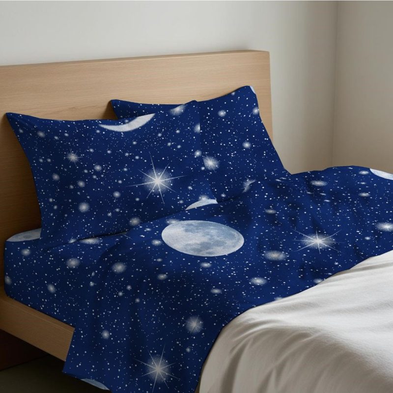 completo lenzuola cielo stellato cotone