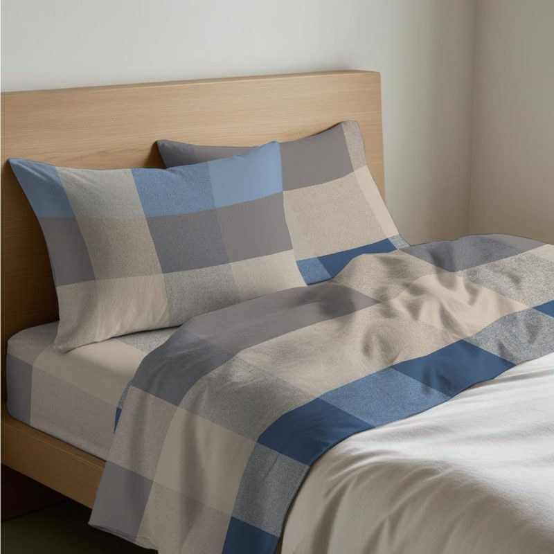 Completo Lenzuola 100% cotone Scotland - immagine 2