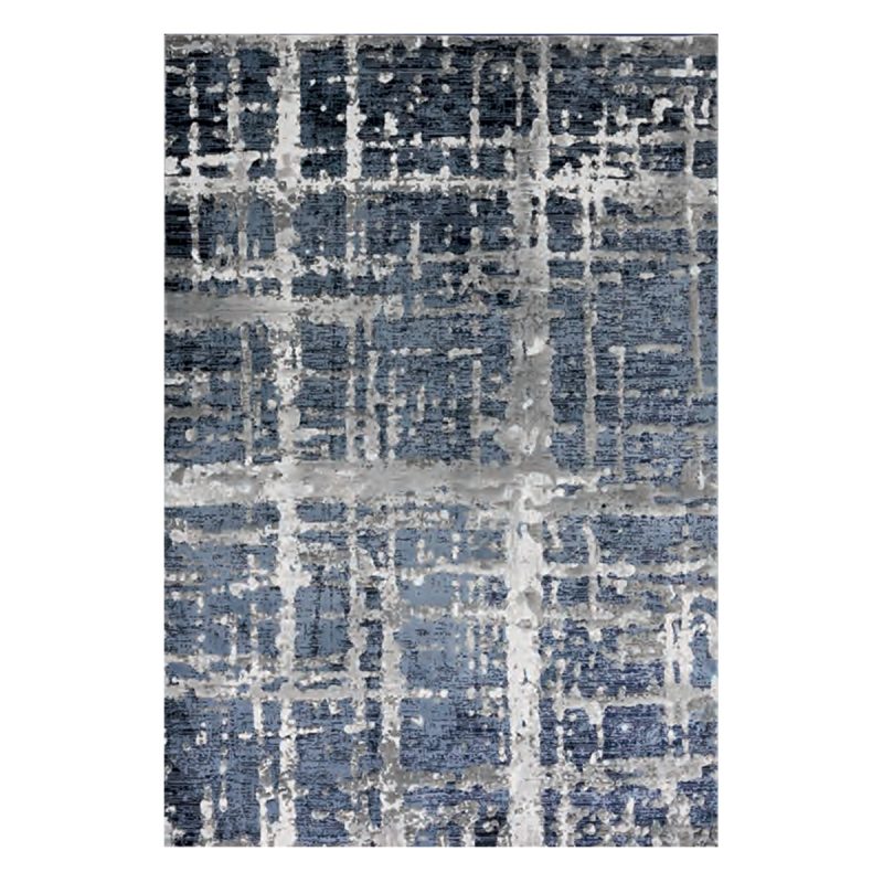 tappeto arredo double scratch blu