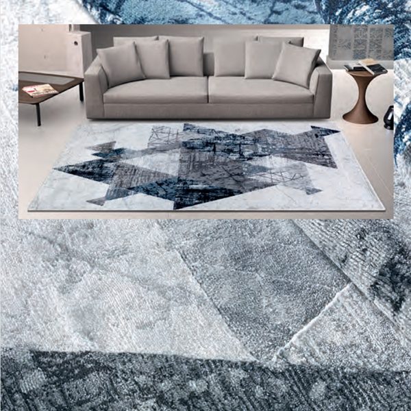 tappeto arredo Double Triangle Geometric