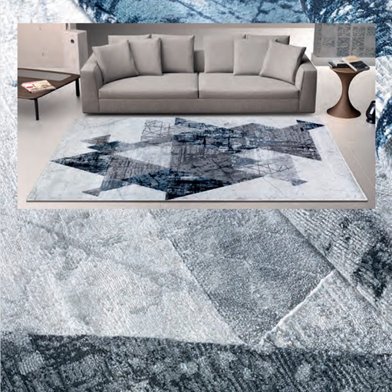 tappeto arredo Double Triangle Geometric