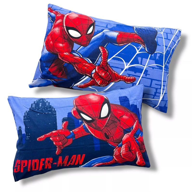 coppia federe cotone Spiderman