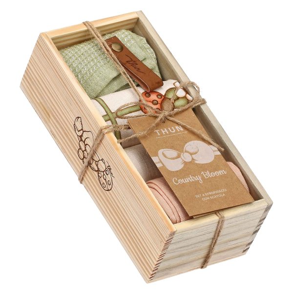 set strofinacci in scatola Country Bloom Thun
