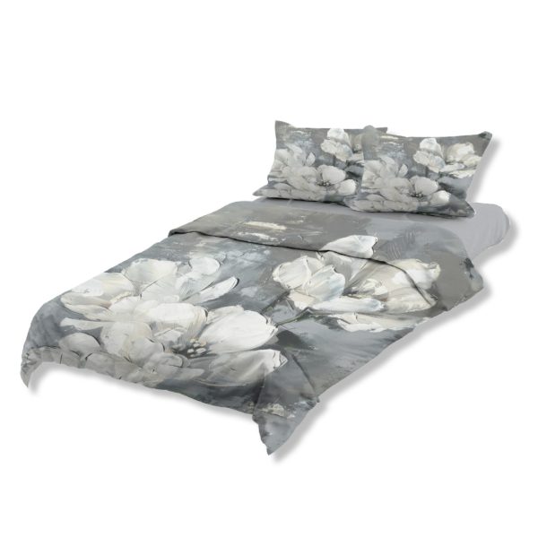 Completo lenzuola copriletto Daisy raso di cotone