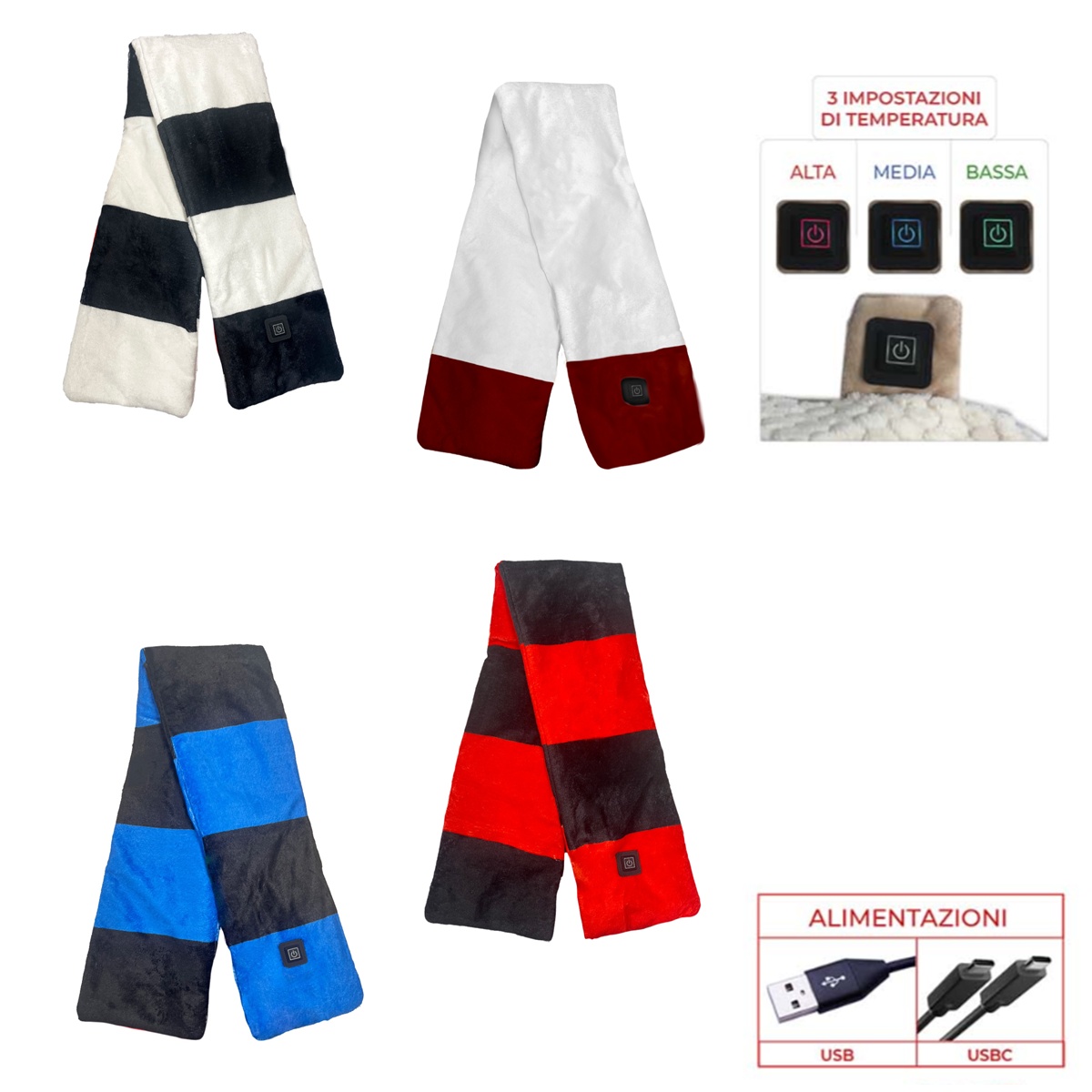 Sciarpa del tifoso riscaldabile