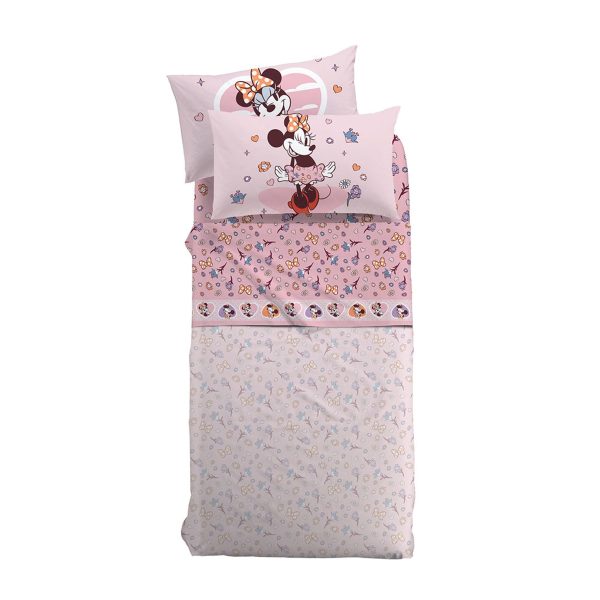 Completo lenzuola Minnie Love CALEFFI
